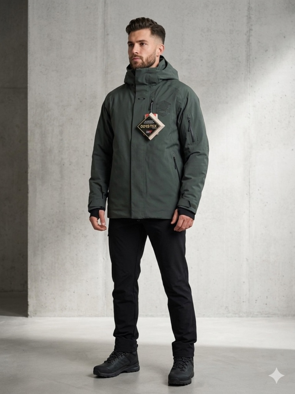 Oakley GORE-TEX Shell Jacket XXL slim fit Olive RECCO Ski Snow NWT $555